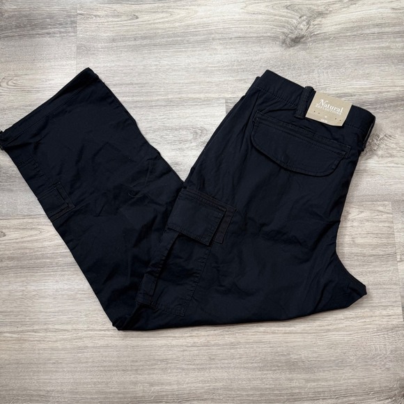 Natural Reflections Pants - Natural Reflections Logan Creek Cargo Pants Anthracite Black Size 18 NEW